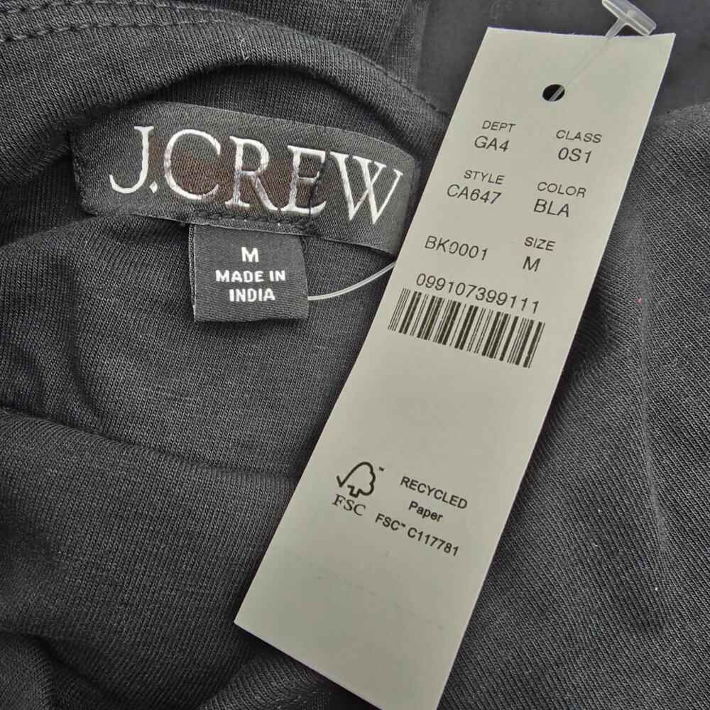 J. Crew Black Sleeveless Sweetheart Midi Dress - Picture 6 of 9
